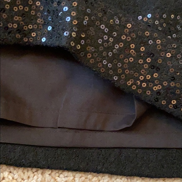 Ann Taylor loft black sequin skirt size 6 NWT - Picture 4 of 5